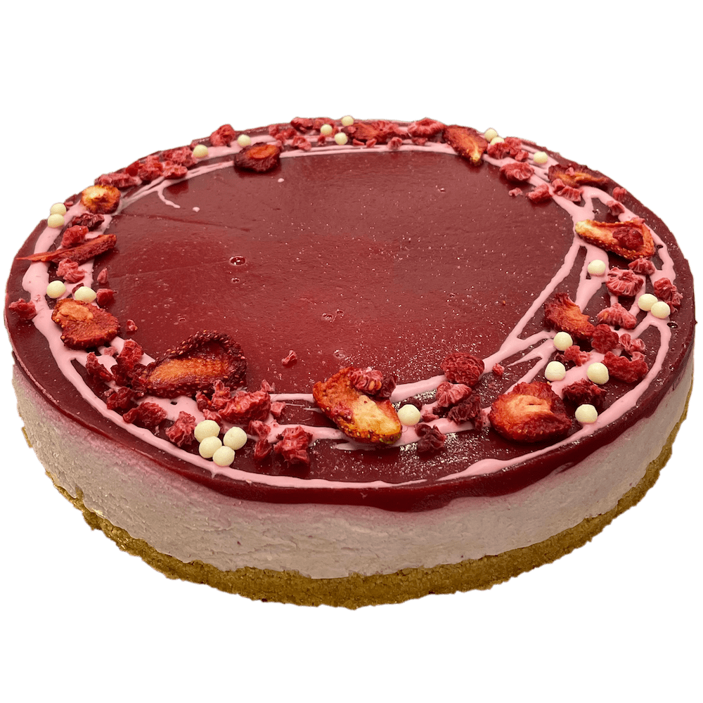 Jahodovo – malinový cheesecake